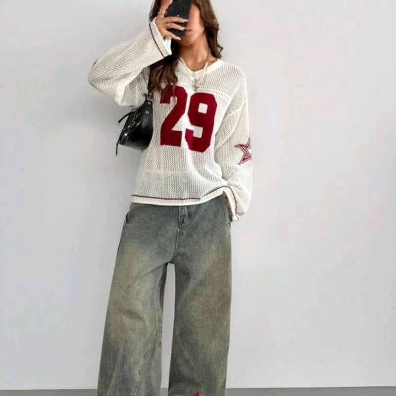Women's Knitted Striped Jersey