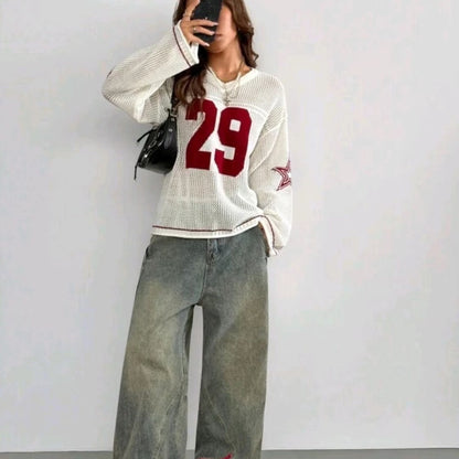 Women's Knitted Striped Jersey