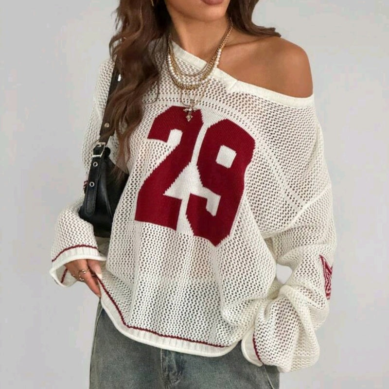 Women's Knitted Striped Jersey